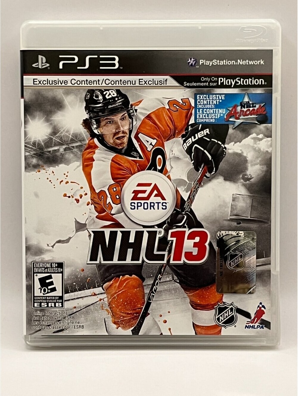 NHL 13 Sony PlayStation 3 PS3 Video Game EA Sports 2012 CIB Complete black white